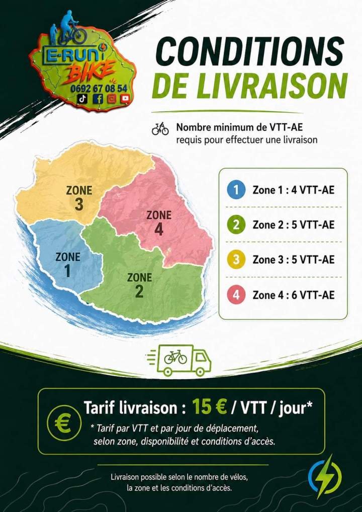Location de vélos électriques pour adultes La Réunion